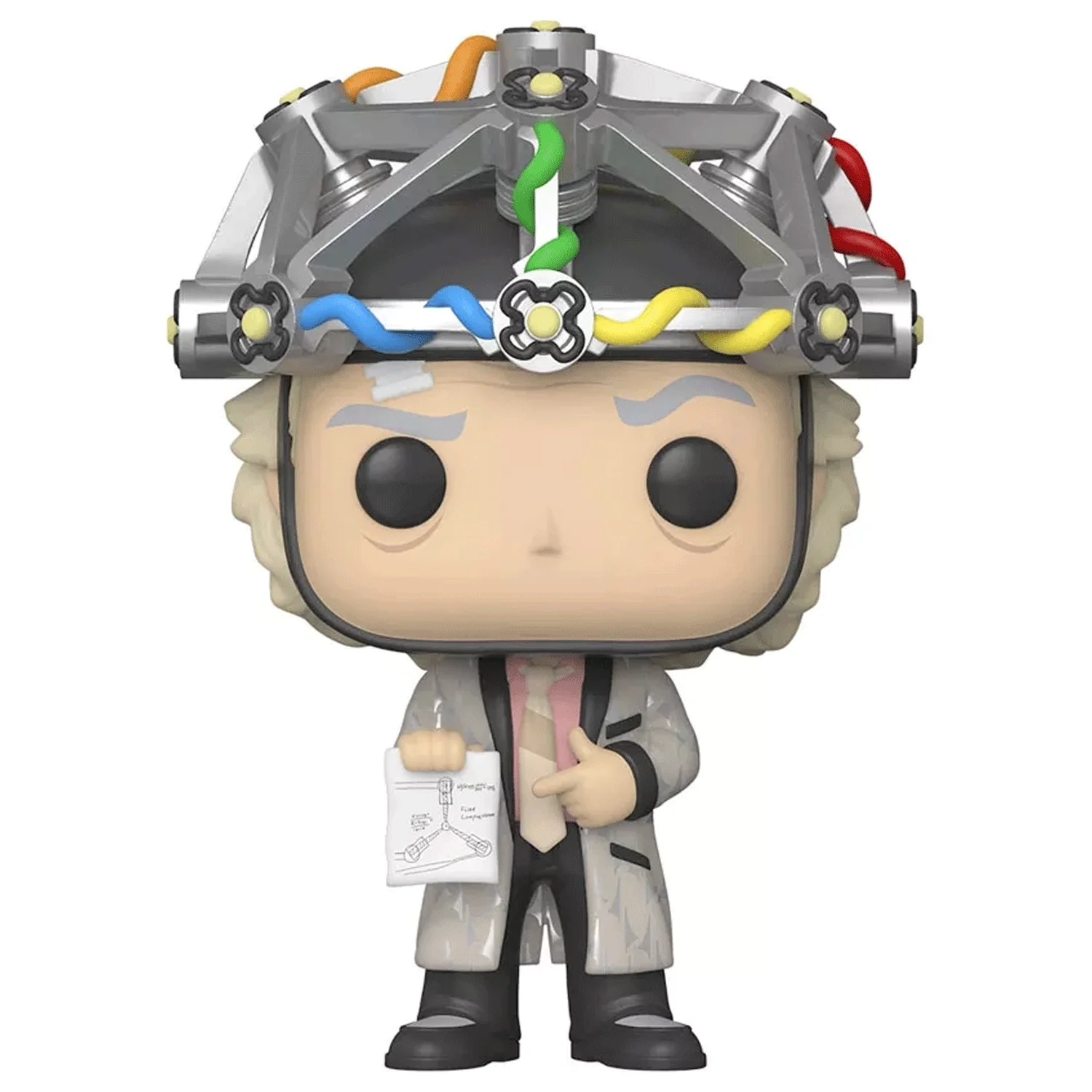Back To The Future Doc Brown with Helmet Pop! Vinyl and Tee Set - Image 5