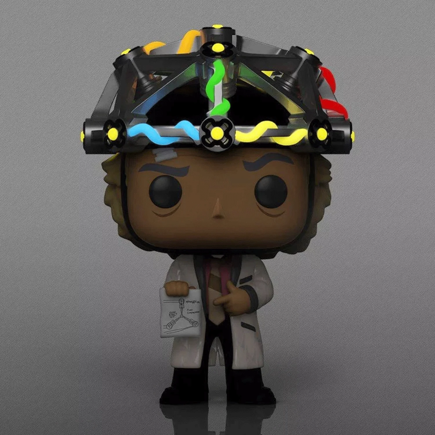 Back To The Future Doc Brown with Helmet Pop! Vinyl and Tee Set - Image 6