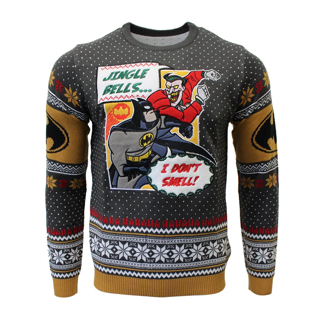 Batman Jingle Bells Knitted Christmas Jumper / Sweater - Image 7