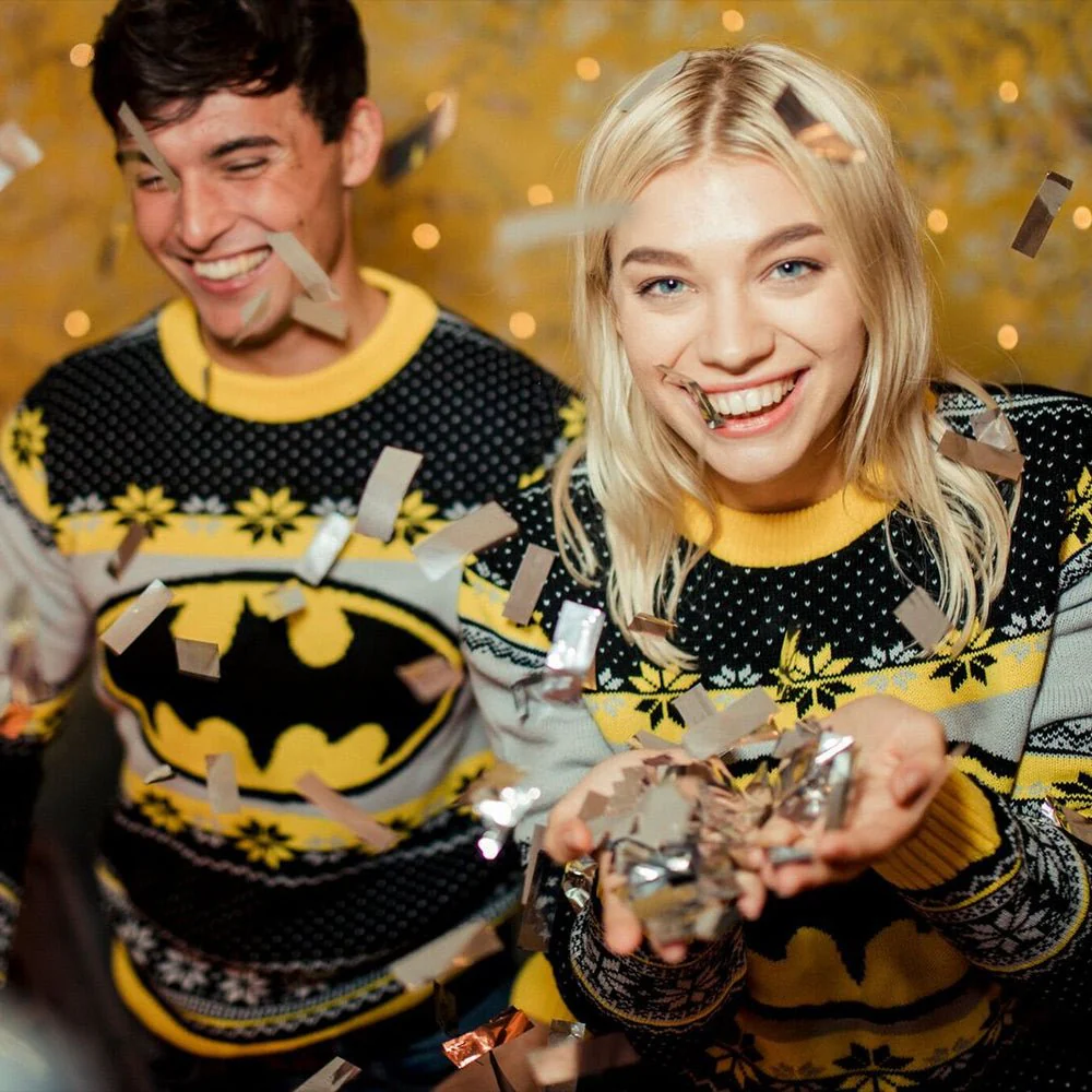 Batman Knitted Christmas Jumper / Sweater - Image 2