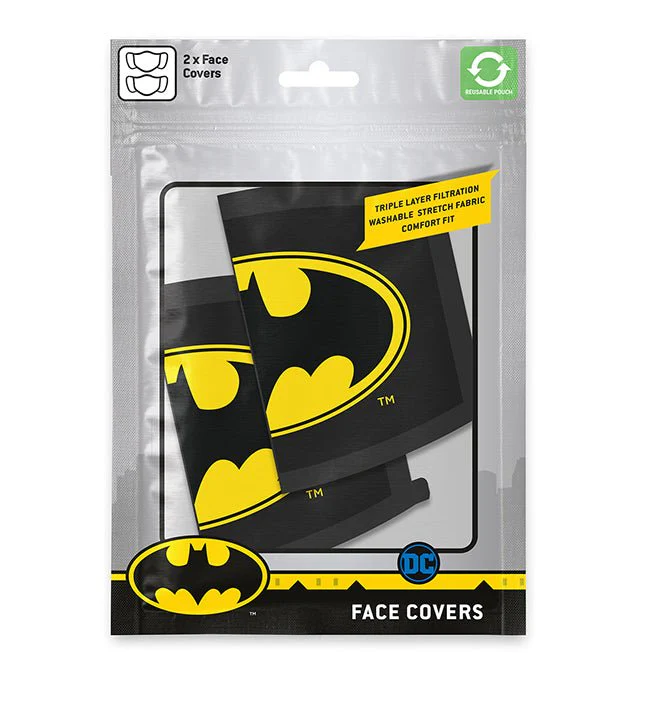 Batman Logo Face Mask 2 Pack - Image 3