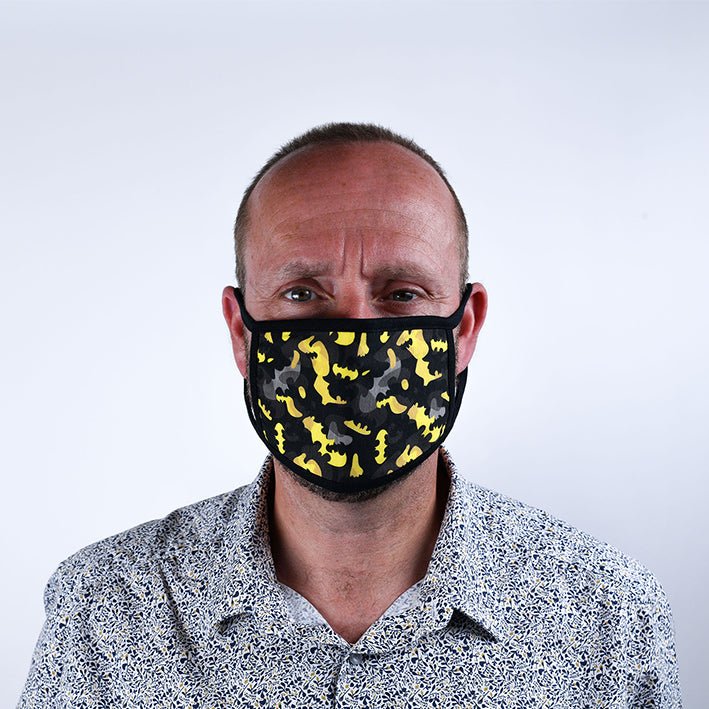 Batman Yellow Camo Face Mask 2 Pack - Image 2