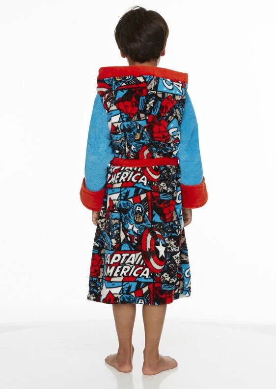 Captain America Kids Bath Robe - Image 4