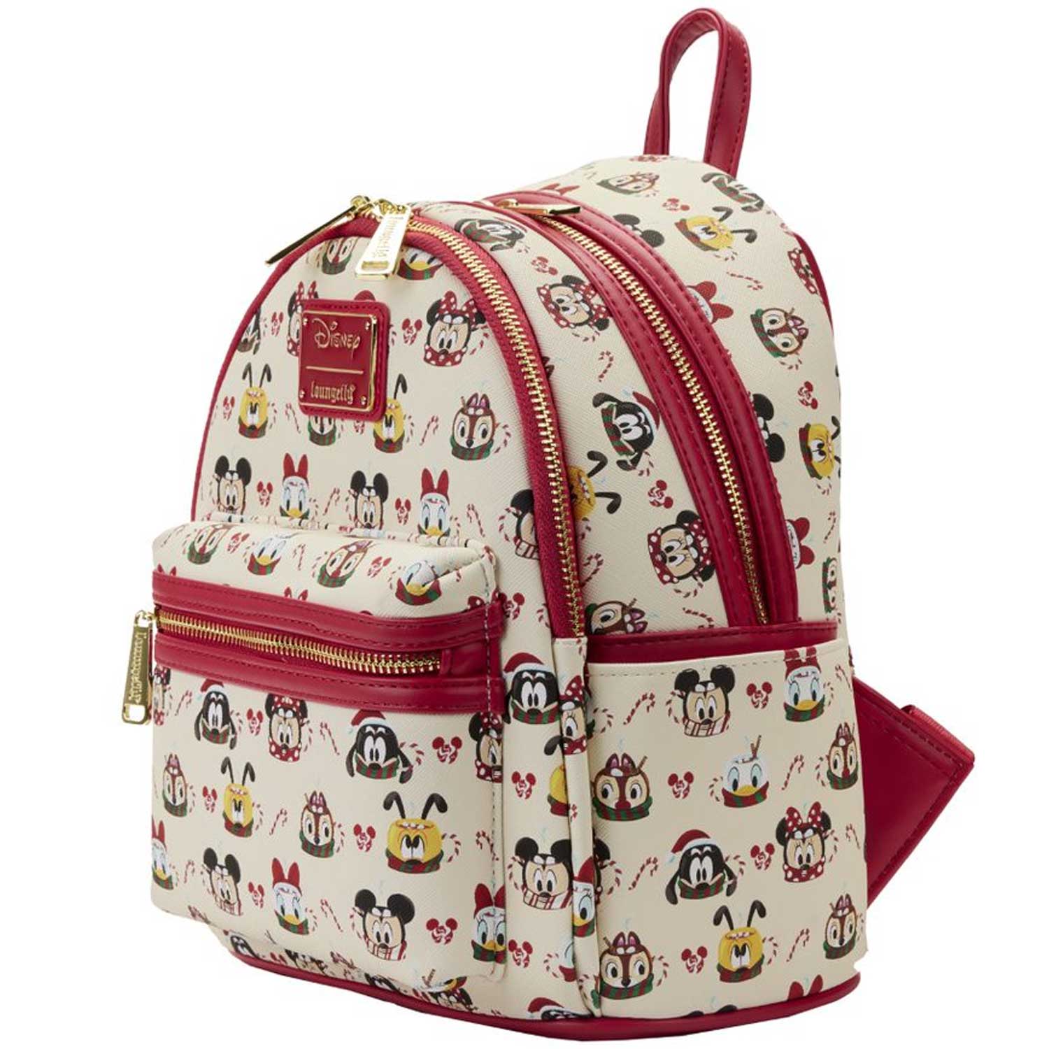 Loungefly x Disney Mickey and Minnie Hot Cocoa AOP Mini Backpack with Headband Combo - Image 4