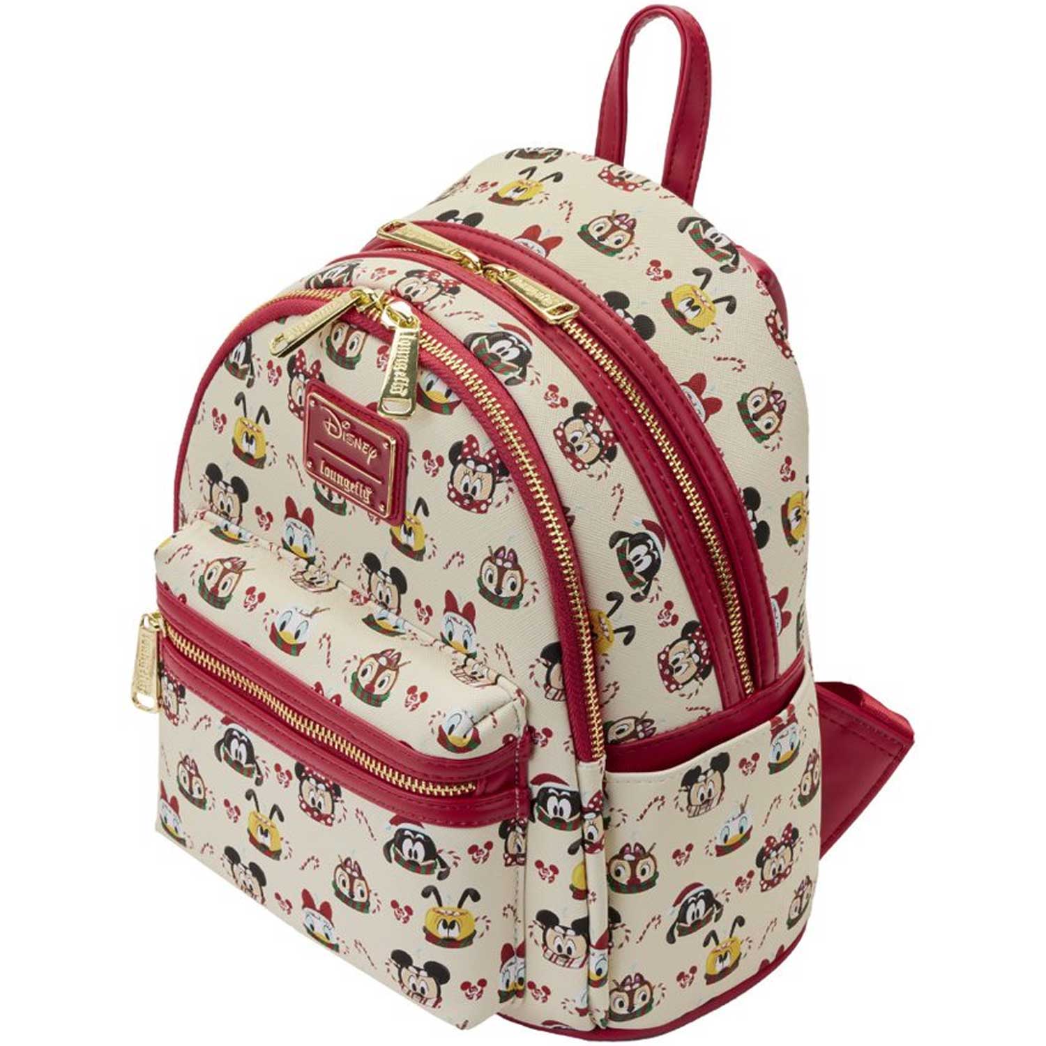 Loungefly x Disney Mickey and Minnie Hot Cocoa AOP Mini Backpack with Headband Combo - Image 5