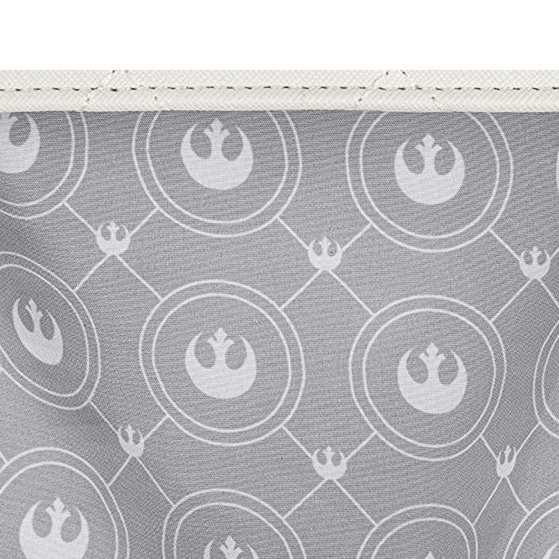 Loungefly x Star Wars White Gold Rebel Mini Saddle Crossbody Bag - Image 5