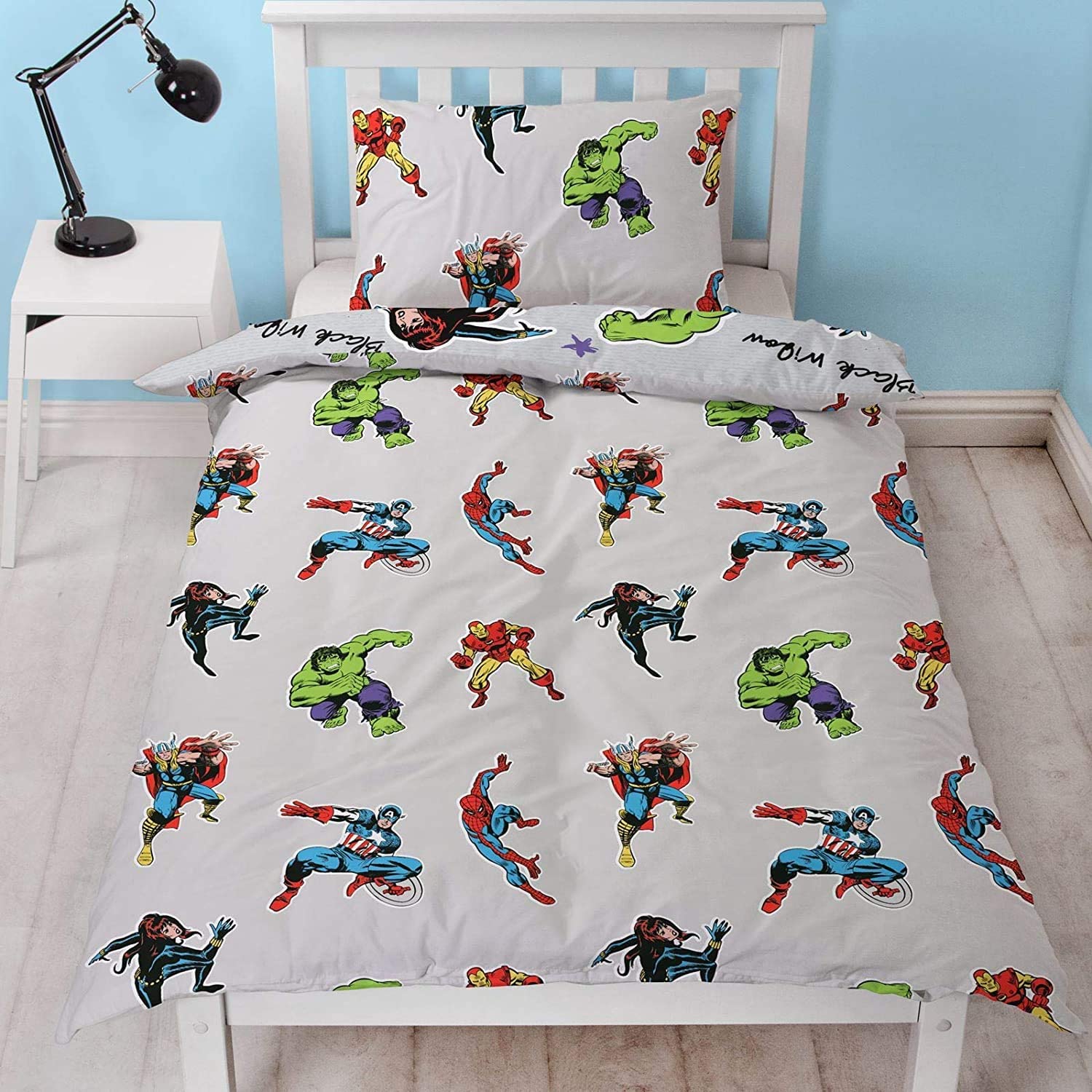 Marvel Comics Reversible Single Duvet Cover Bedding Set - Image 2