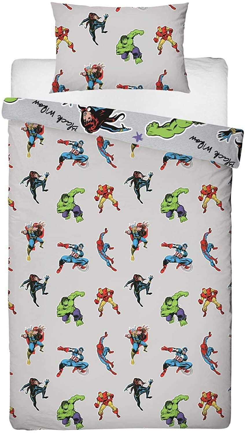 Marvel Comics Reversible Single Duvet Cover Bedding Set - Image 4