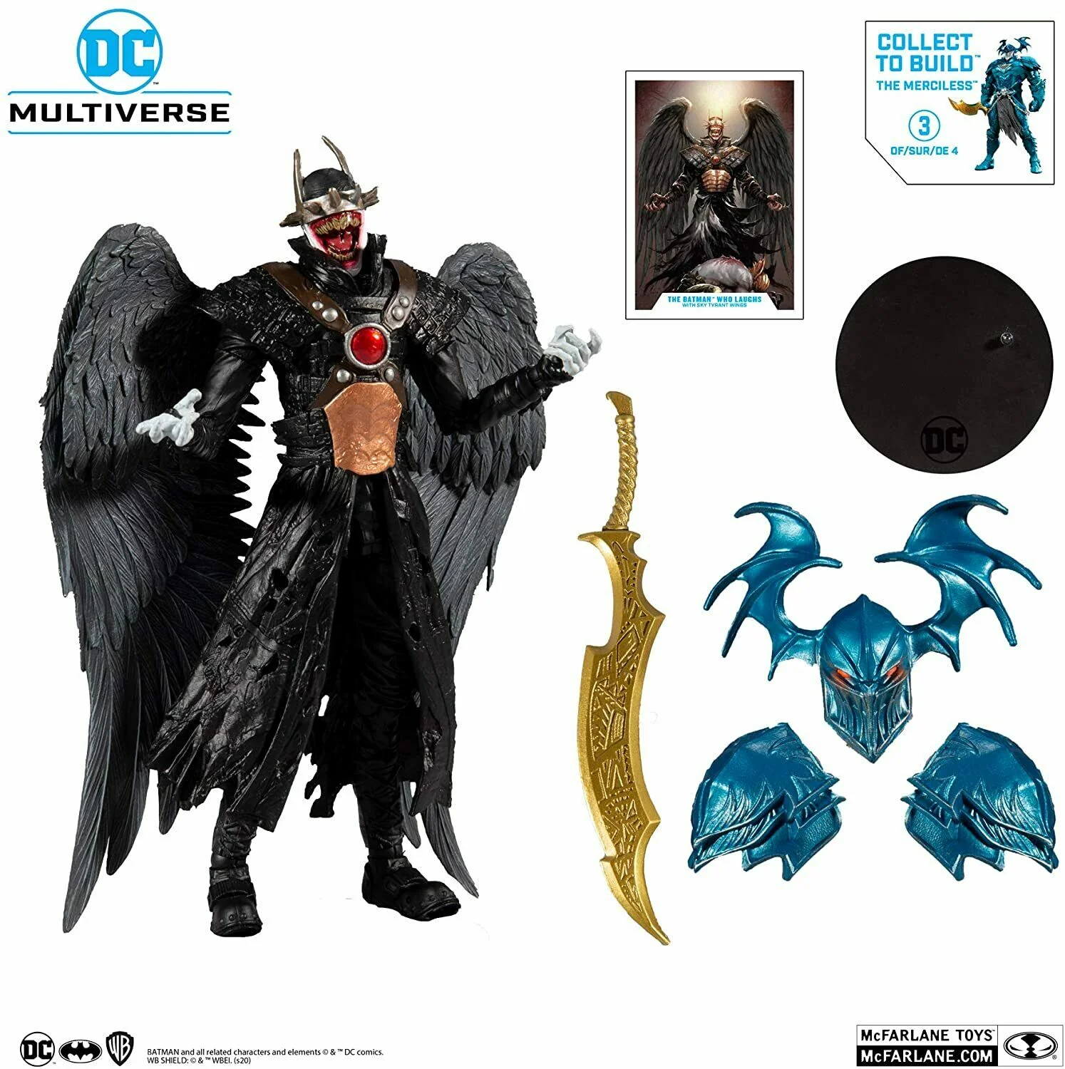 DC Multiverse The Bat Who Laughs Hawkman 7" Action Figure - Image 3