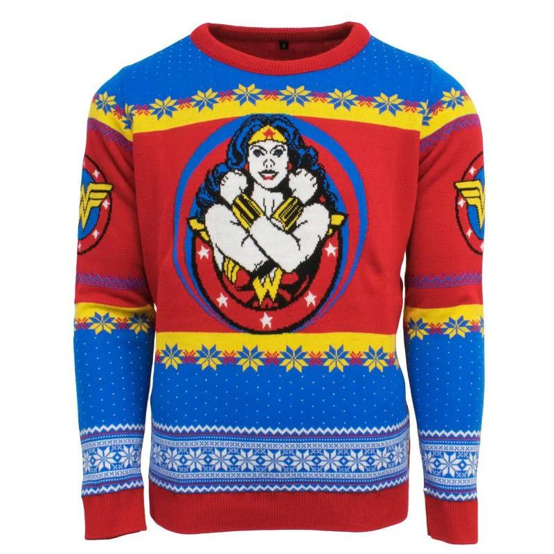 DC Wonder Woman Knitted Christmas Jumper / Sweater - Image 4