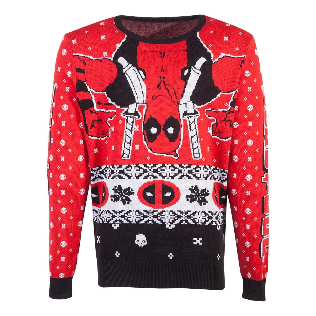 Deadpool Inverted Merc Knitted Christmas Sweater/Jumper - Image 7