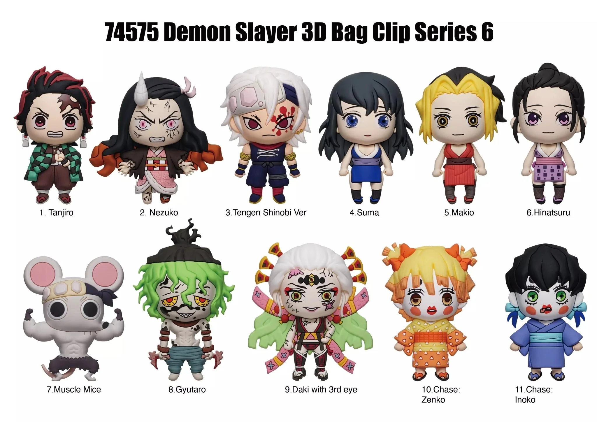 Demon Slayer Series 6 Blind Bag Mystery Bag Clip - Image 3