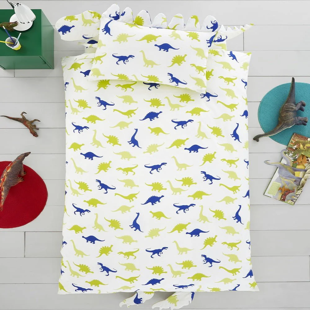 Dinosaur Shaped Single Duvet Cover Bedding Set - Image 2