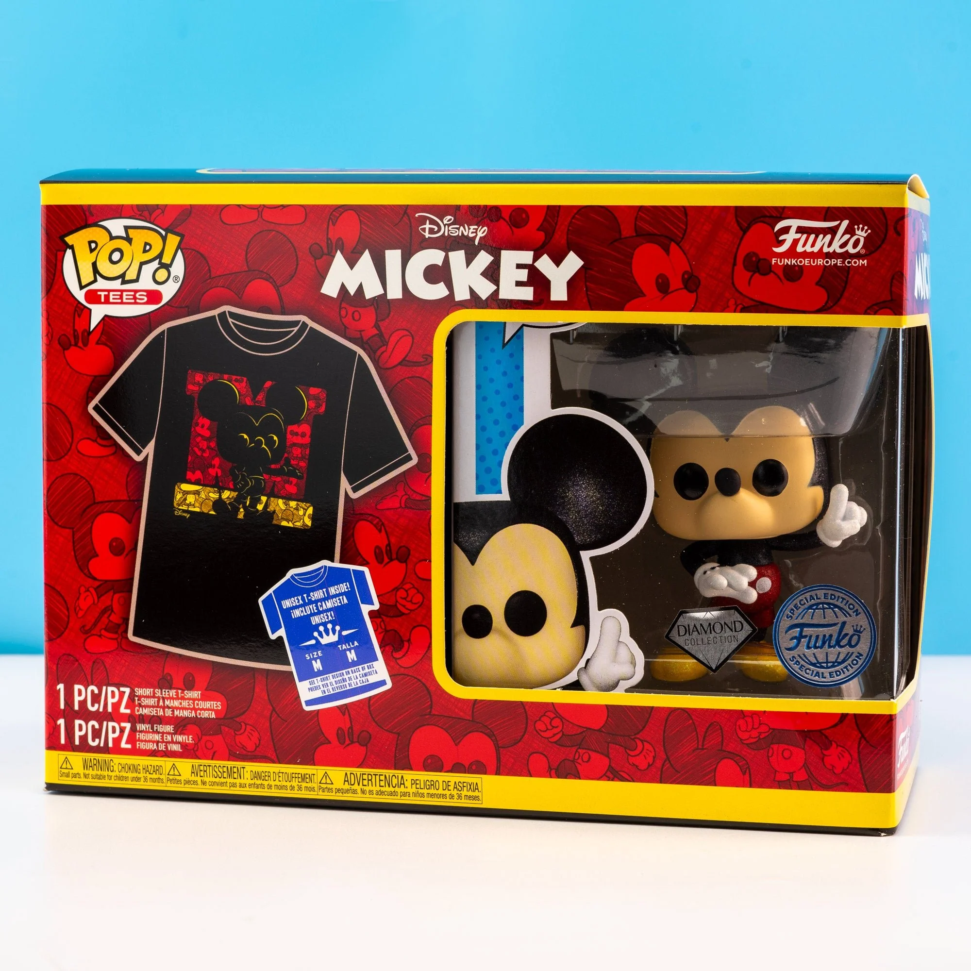 Disney Mickey Mouse DGLT Pop! Vinyl and Tee Set - Image 2
