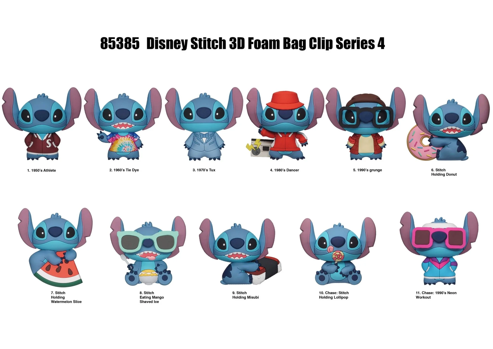 Disney Stitch Series 4 Blind Bag Mystery Bag Clip - Image 4