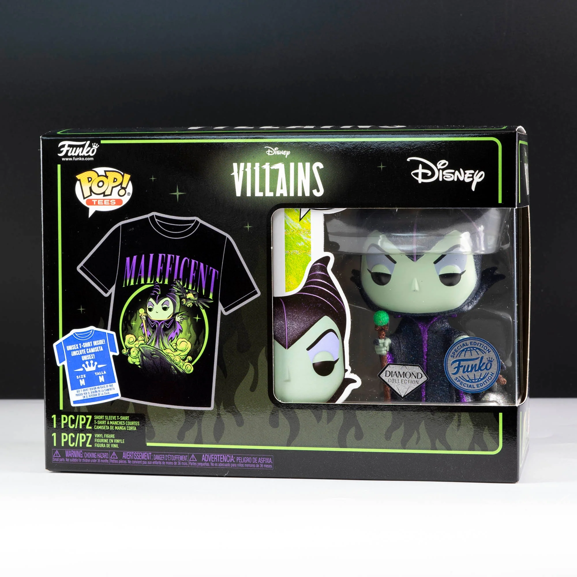 Disney Villains Sleeping Beauty Maleficent Pop! Vinyl and Tee Set - Image 2