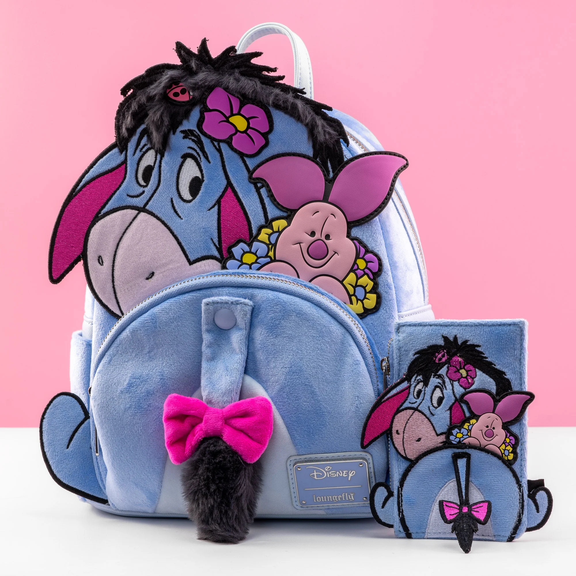 Disney x Winnie the Pooh Eeyore & Piglet Plush Cardholder - Image 3