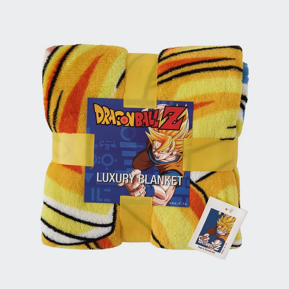 Dragon Ball Z Goku Super Saiyan Fleece Blanket Throw - Image 3
