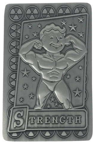 Fallout Limited Edition Metal Perk Card # 1 - Strength - Image 4