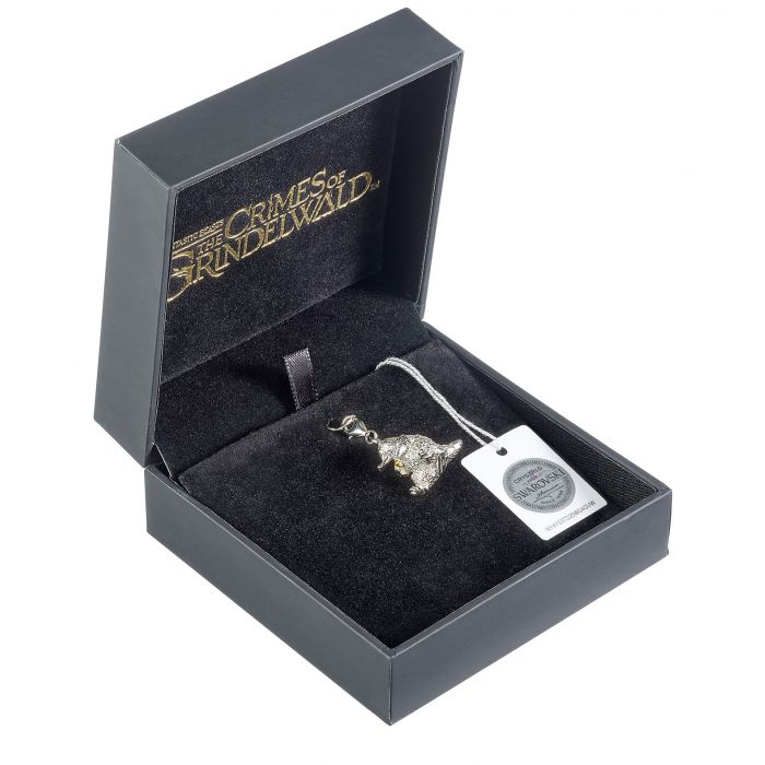 Fantastic Beasts Sterling Silver Niffler Clip-on-Charm with Swarovski Crystals - Image 2
