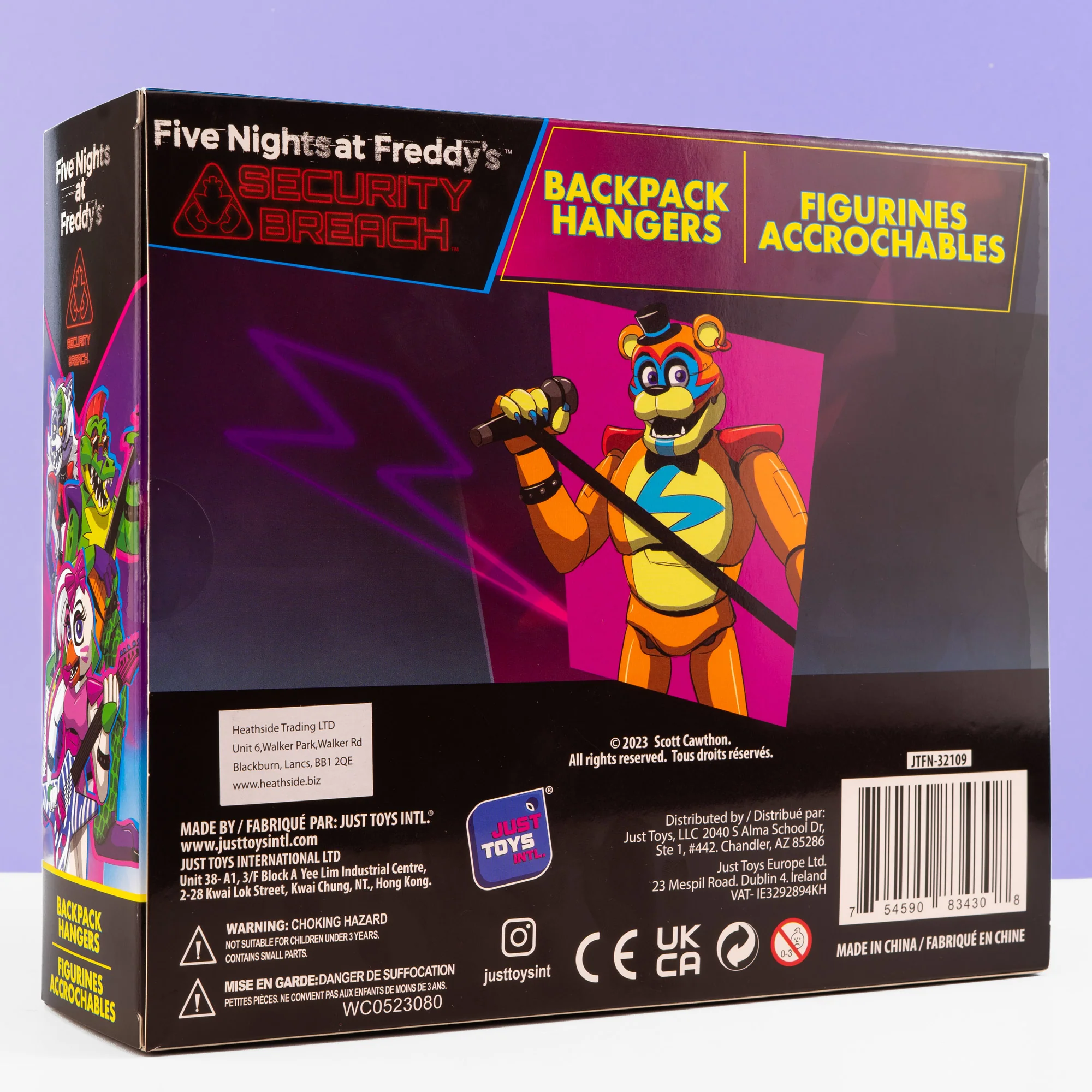 Five Nights at Freddy's: Security Breach Backpack Bag Clips 5-Pack - Image 7
