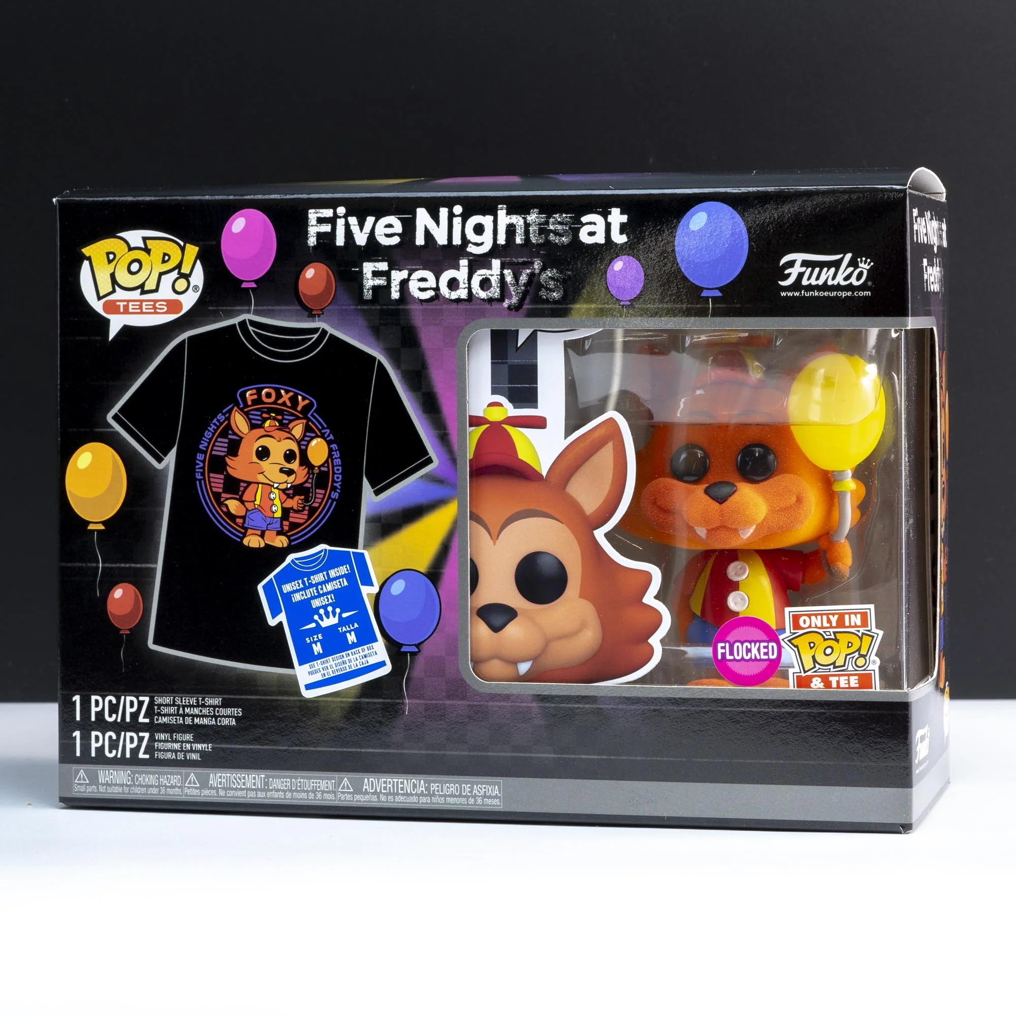 FNAF Balloon Foxy Pop! Vinyl and Tee Set - Image 2