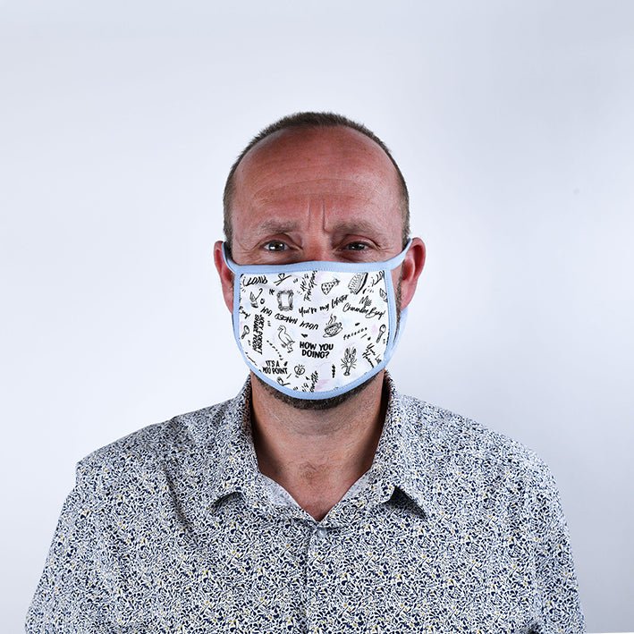 Friends Quotes Face Mask 2 Pack - Image 3