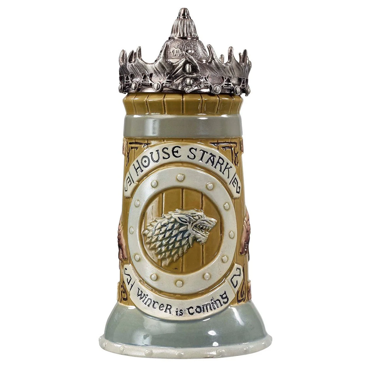 Game of Thrones House Stark Ceramic Beer Stein - Image 3