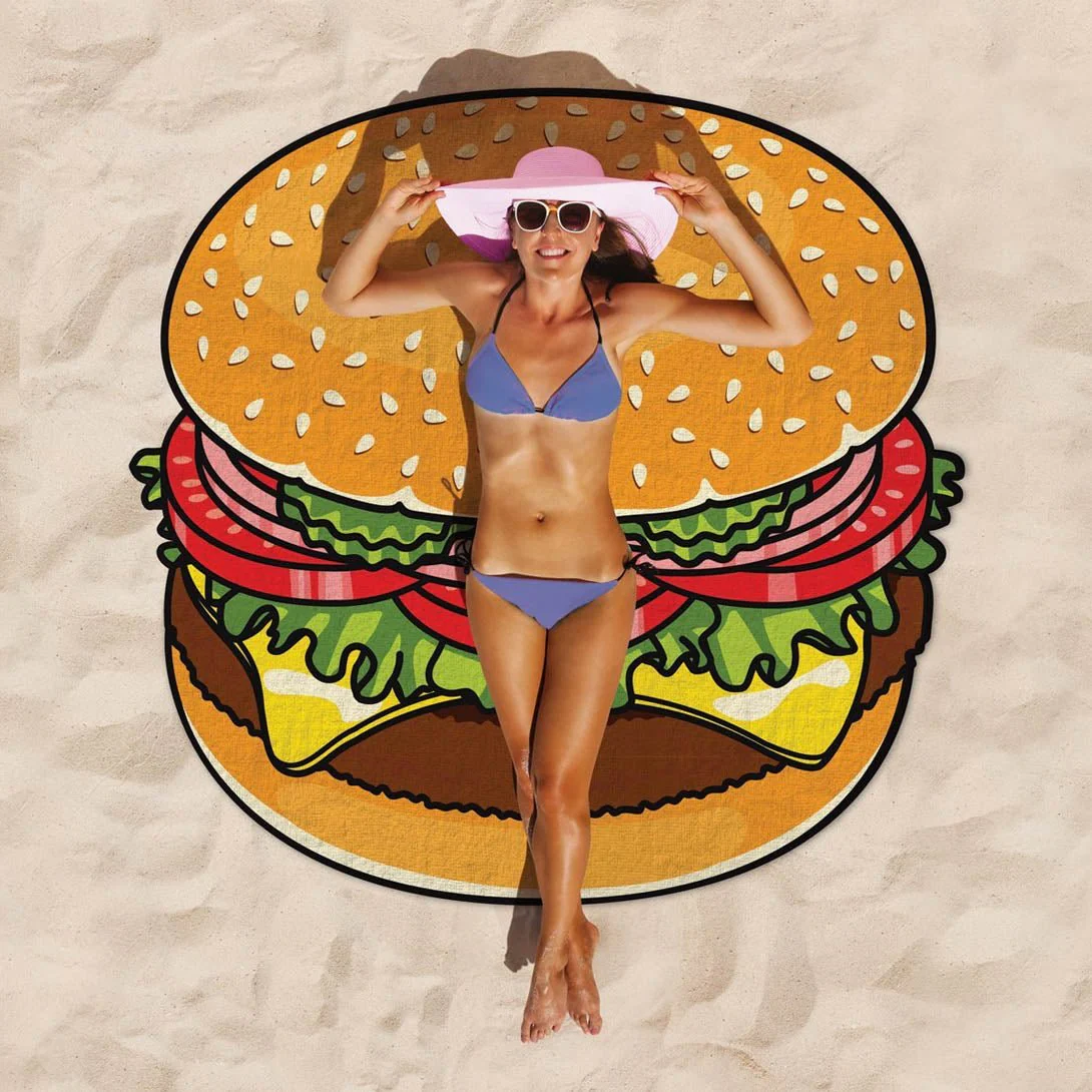 Giant Burger Beach Blanket - Image 2