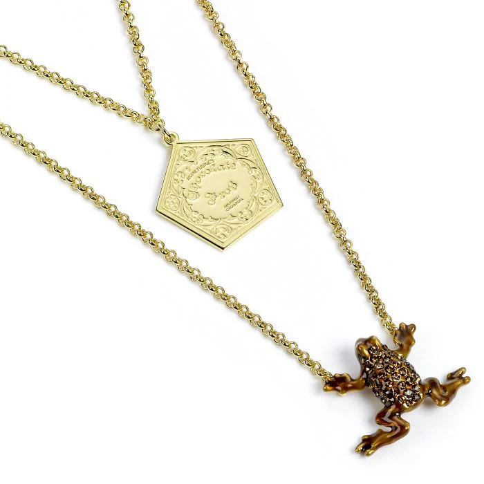 Harry Potter Chocolate Frog Sterling Silver Necklace with Swarovski Crystals - Image 2