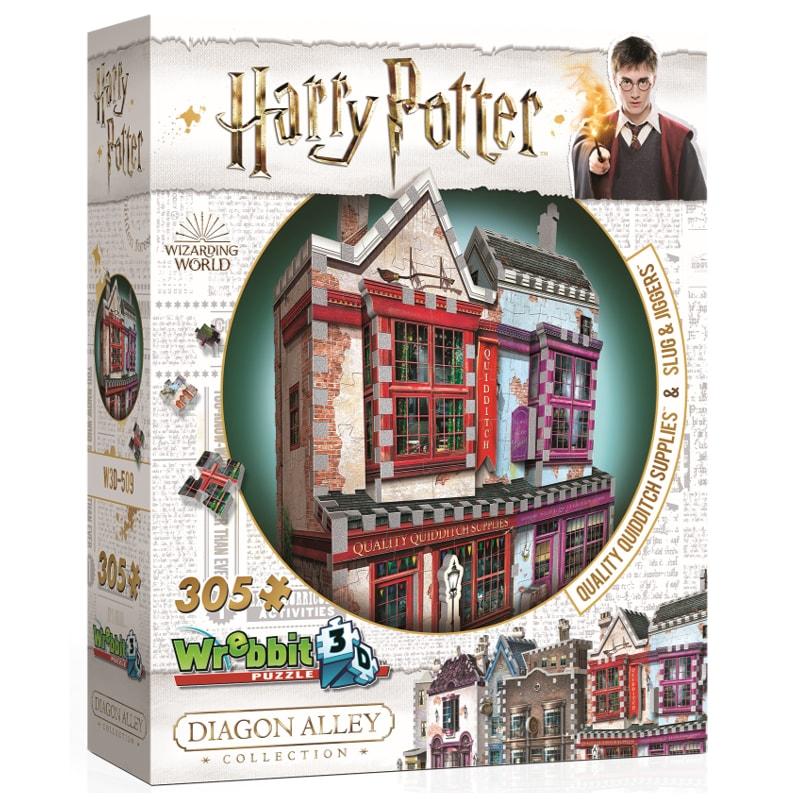 Harry Potter Diagon Alley Collection Quidditch Supplies & Slug & Jiggers 3D Puzzle - Image 2