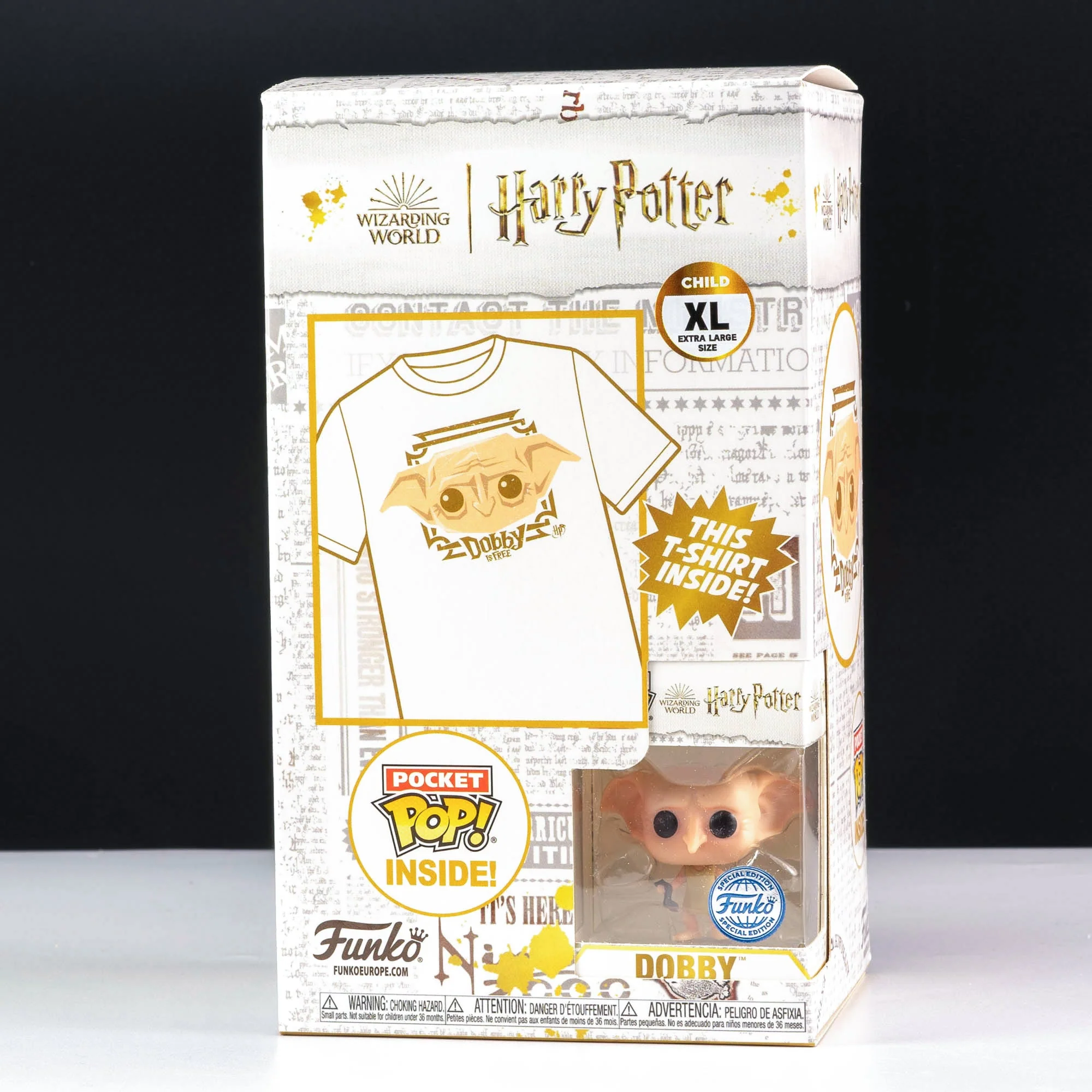 Harry Potter Dobby Pocket Pop! Vinyl and Tee Set for Kids - Image 2