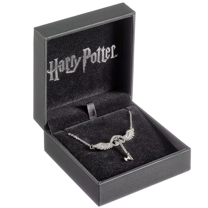 Harry Potter Flying Key with Swarovski Crystals Necklace - Image 3