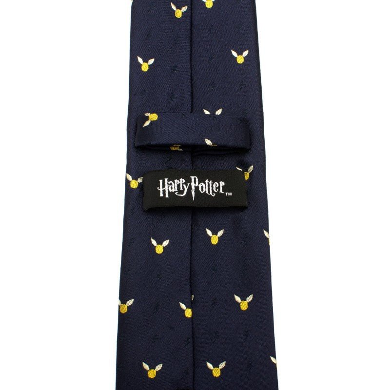 Harry Potter Golden Snitch Dot Print Silk Tie - Image 3