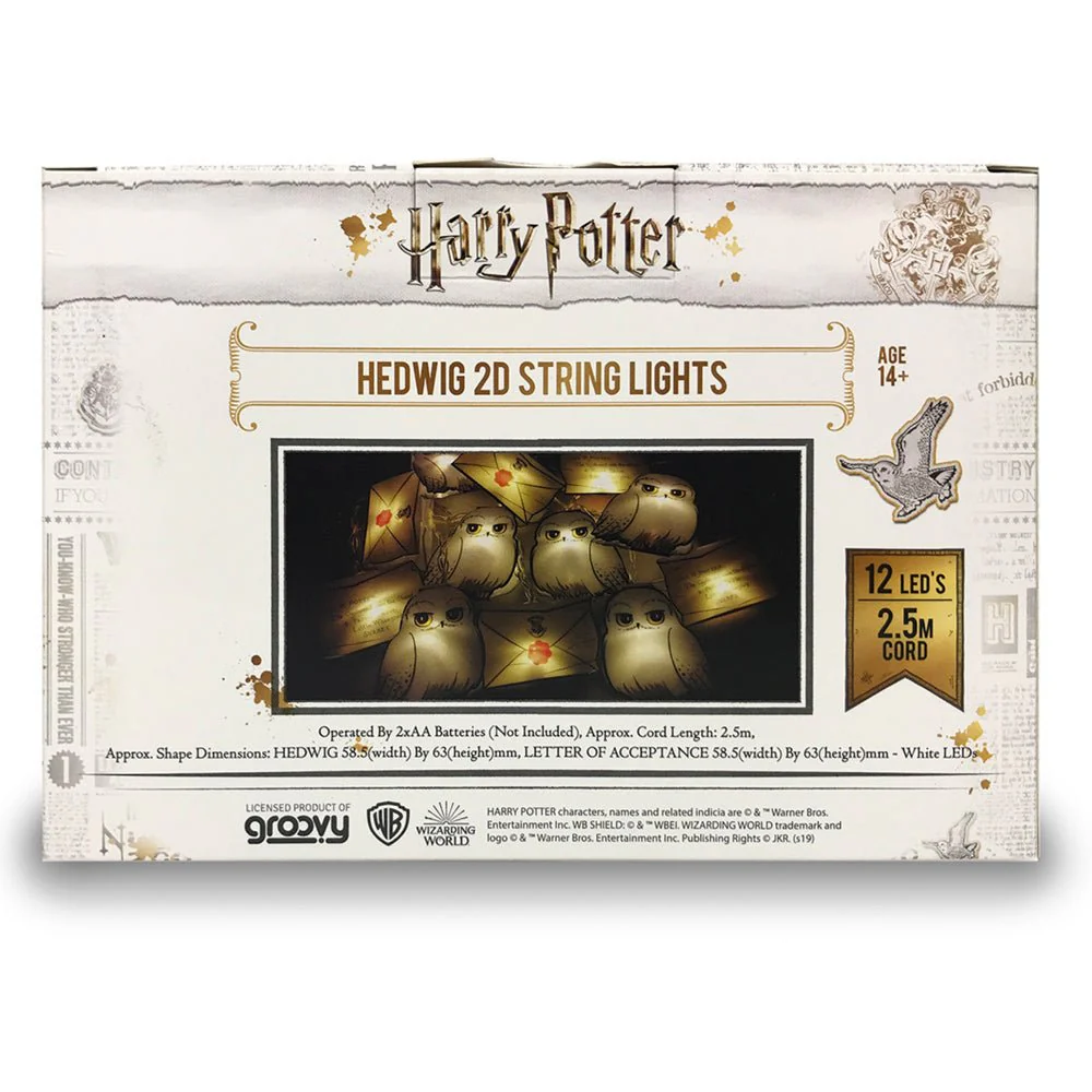 Harry Potter Hedwig and Acceptance Letter String Lights - Image 2