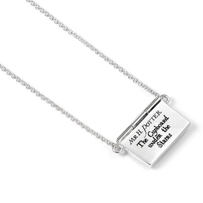 Harry Potter Hogwarts Opening Envelope Acceptance Letter Sterling Silver Necklace - Image 2