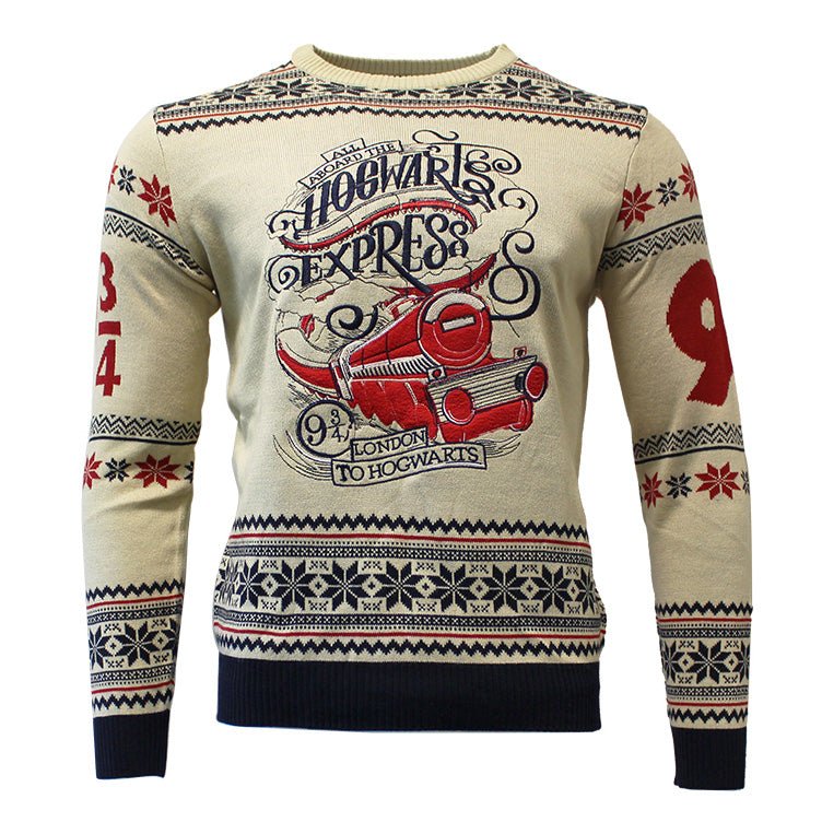 Harry Potter Hogwarts Express Knitted Christmas Jumper / Sweater - Image 9