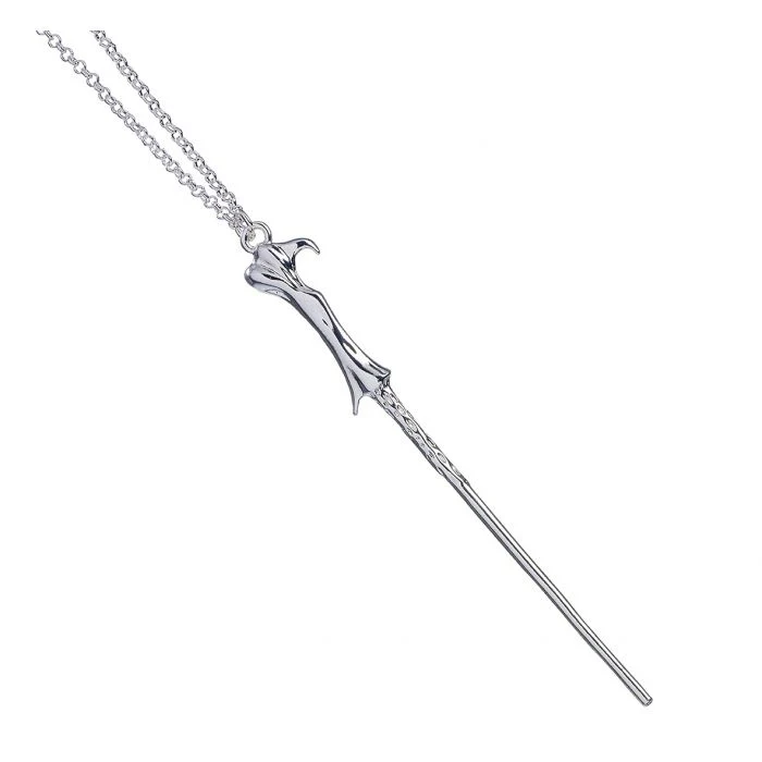 Harry Potter Lord Voldemort Silver Plated Wand Necklace - Image 2