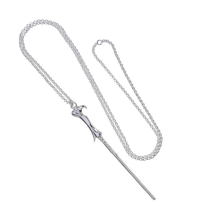 Harry Potter Lord Voldemort Silver Plated Wand Necklace - Image 3