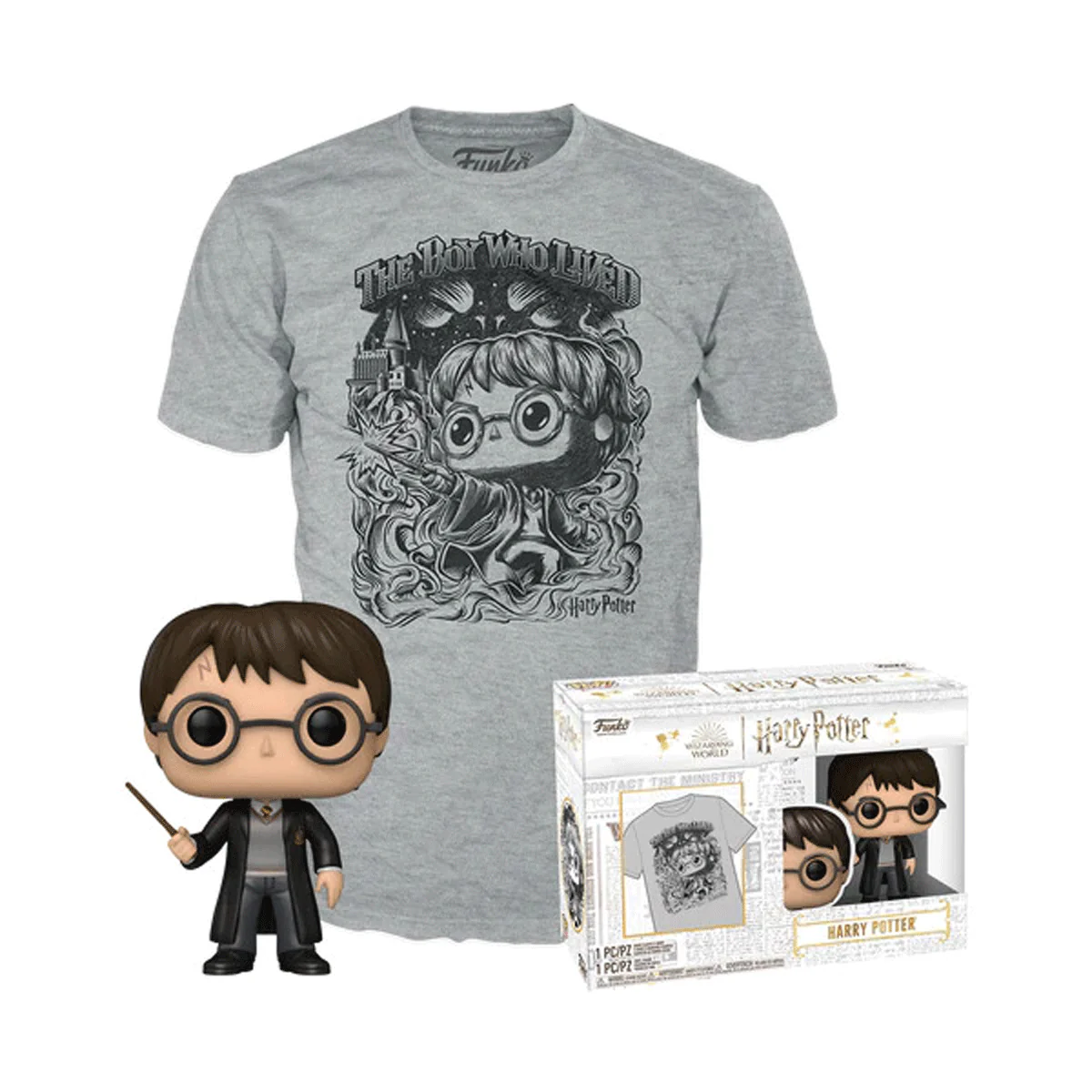 Harry Potter Harry Pop! Vinyl and Tee Set - Image 3