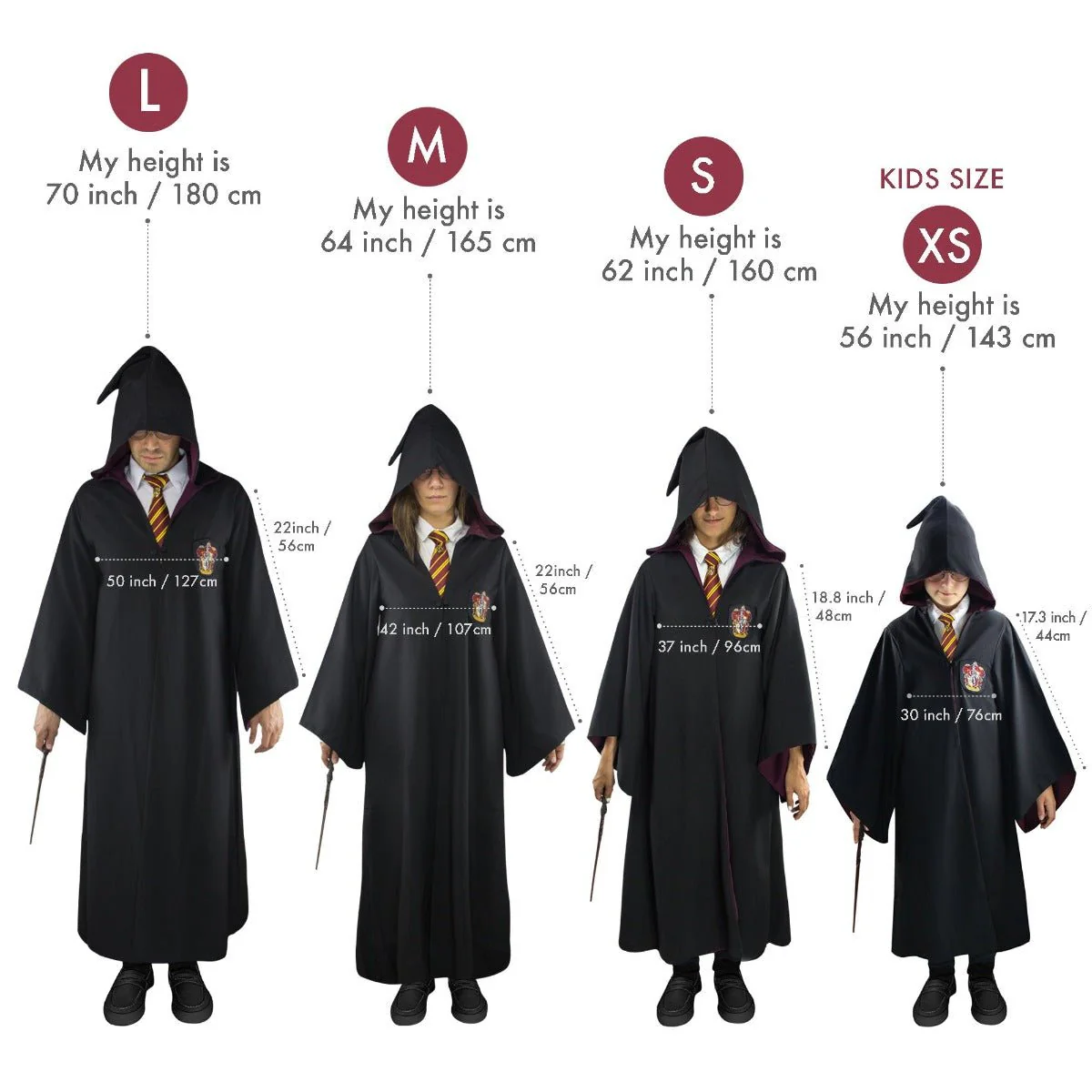Harry Potter Replica Hogwarts Robe - Gryffindor - Image 8