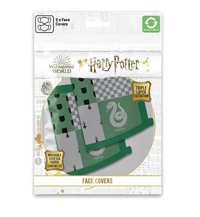 Harry Potter Slytherin Face Mask 2 Pack - Image 2