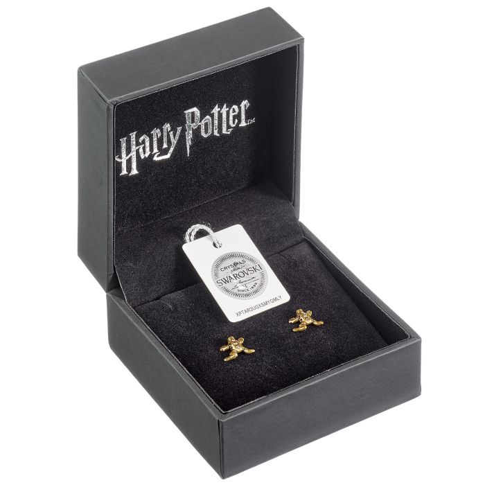 Harry Potter Chocolate Frog Sterling Silver Stud Earrings with Swarovski Crystals - Image 2