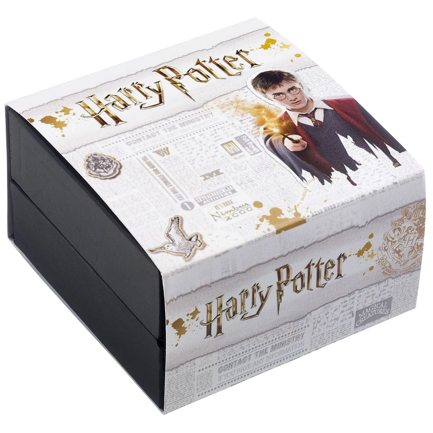 Harry Potter Sterling Silver Golden Snitch Ring with Swarovski Crystals - Image 3