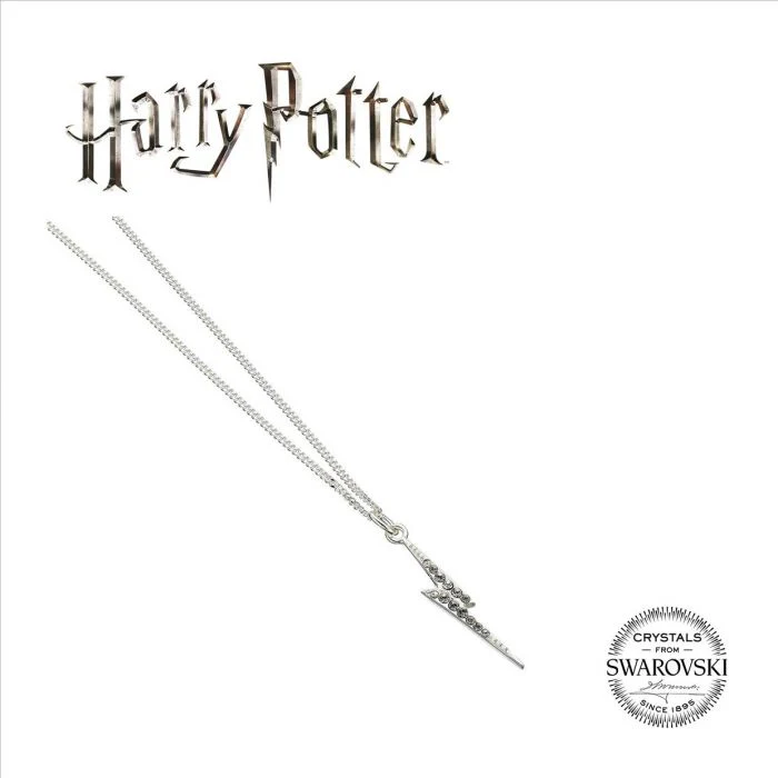 Harry Potter Sterling Silver Lightning Bolt Charm Necklace - Image 2