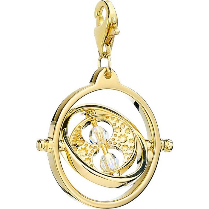 Harry Potter Time Turner Gold Plated Clip on Charm with Swarovski Crystals - Image 2