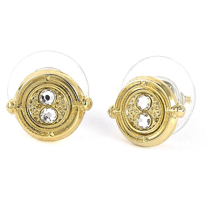 Harry Potter Time Turner Gold Plated Stud Earrings - Image 2