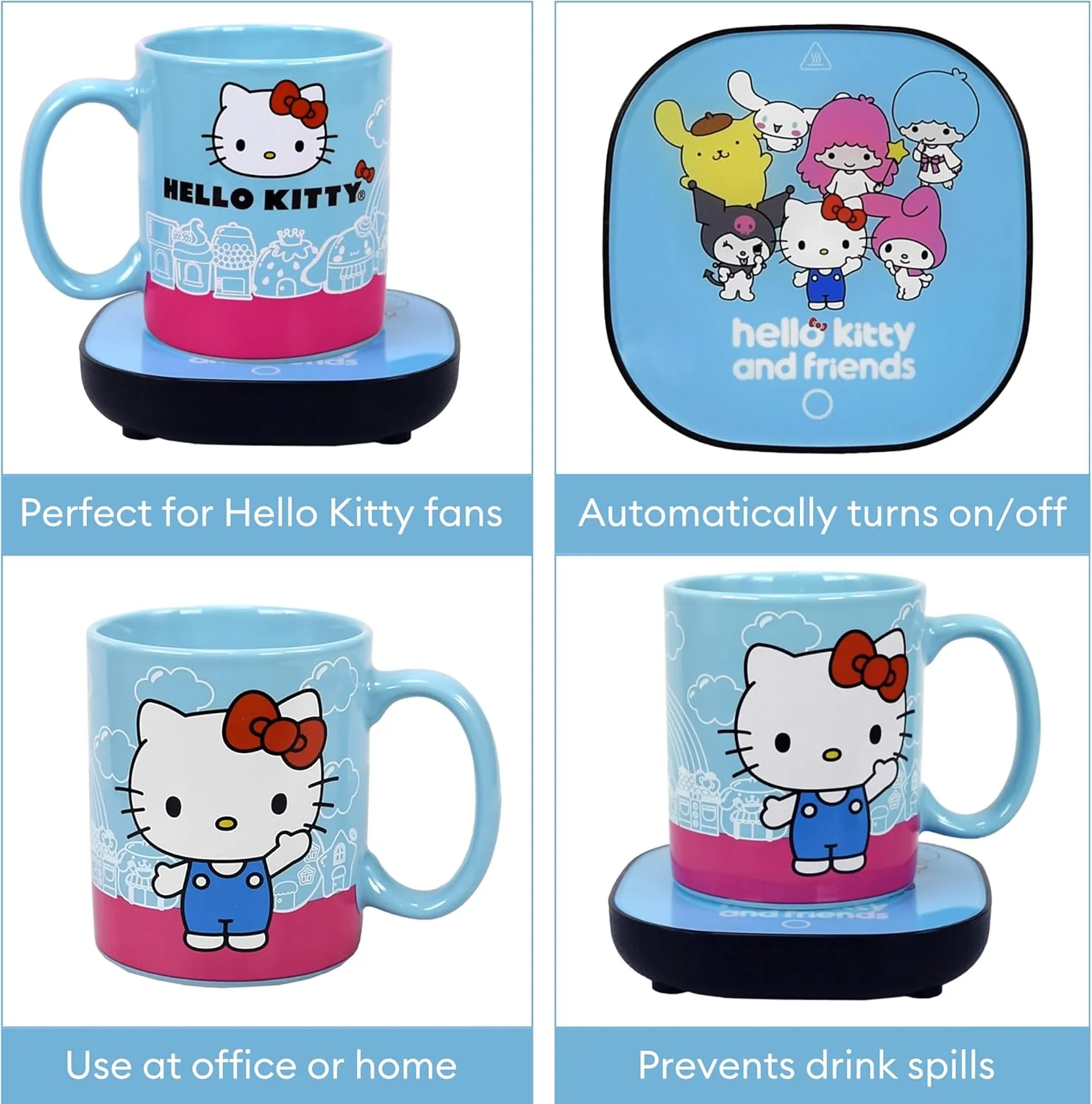 Hello Kitty Coffee Mug & Warmer Set - Image 4