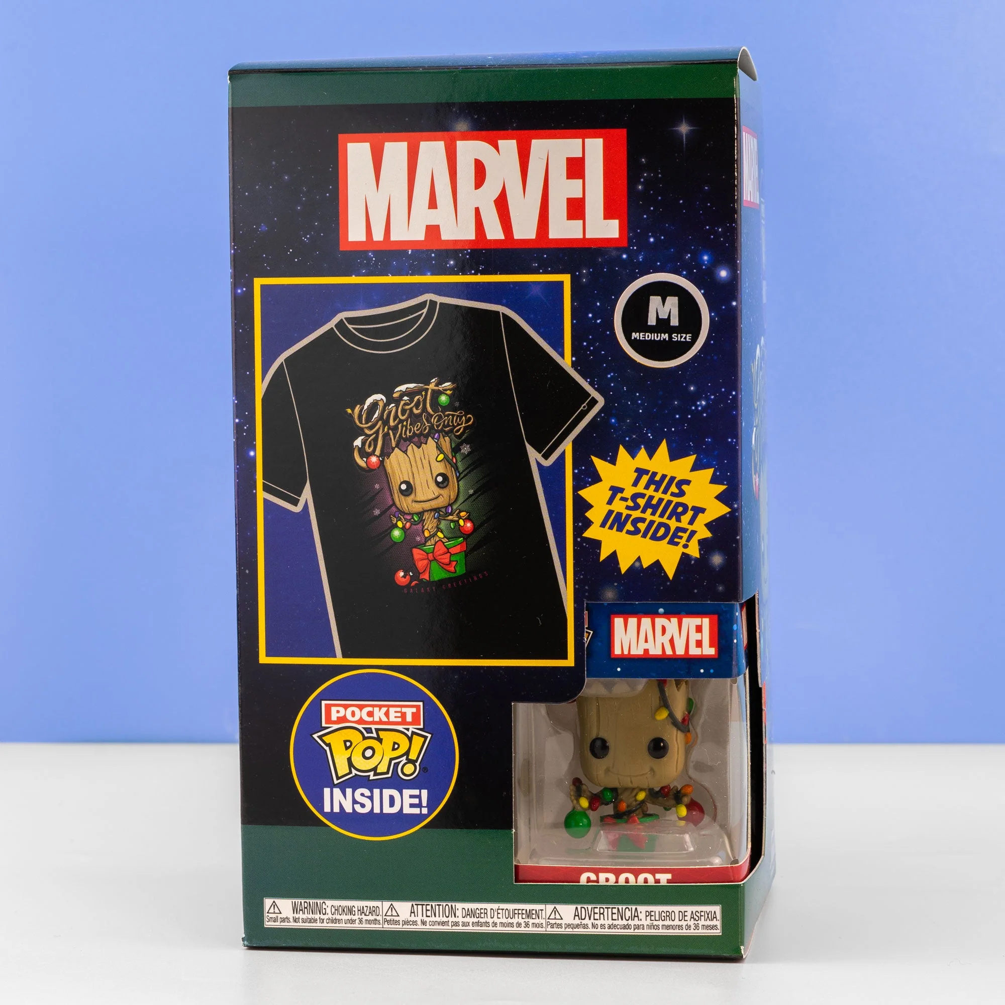 Holiday Groot Pocket Funko Pop! Vinyl and Tee Set for Kids - Image 2
