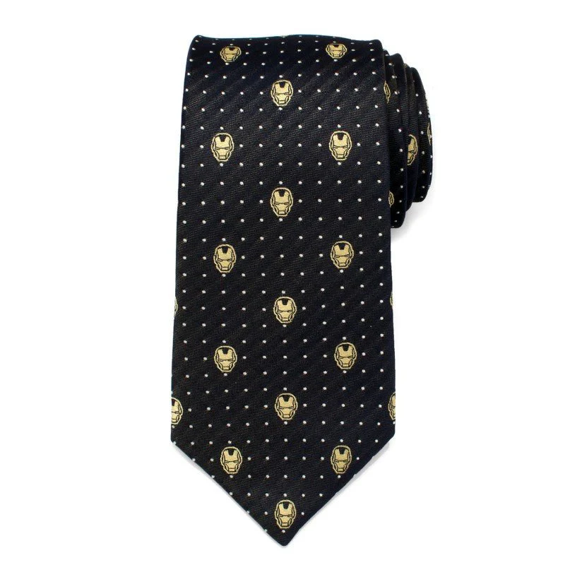 Iron Man Dot Print Silk Tie - Image 2